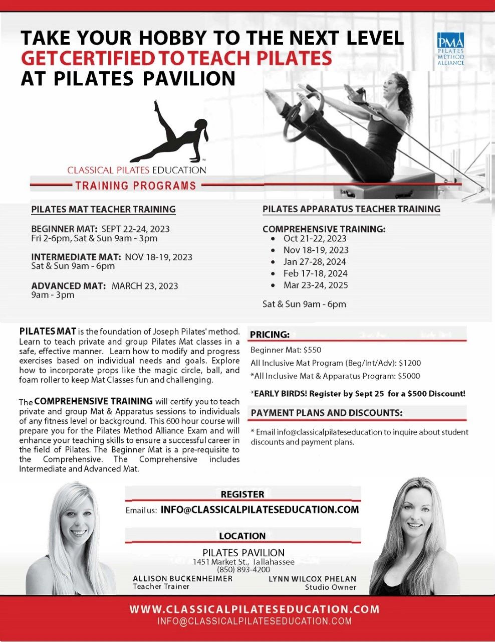 Pilates Pavilion studio